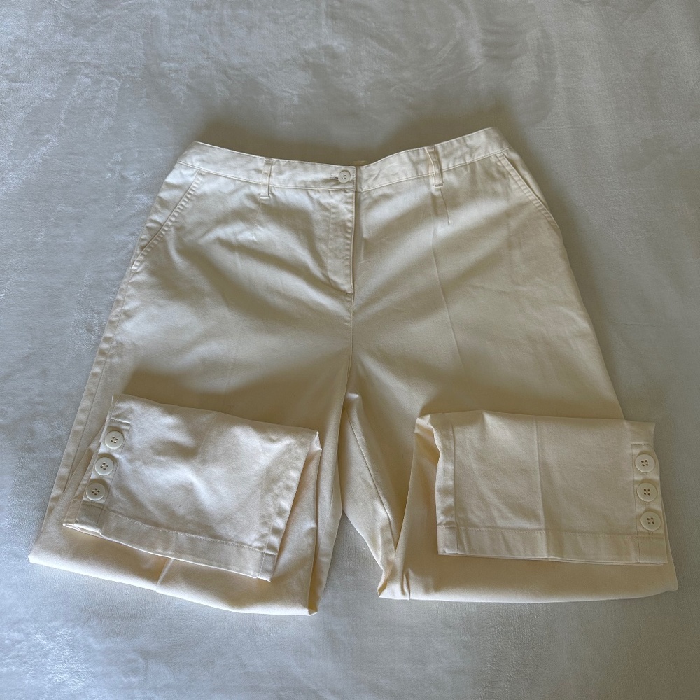 Appleseed’s Womens Creamy Yellow Pants Size 14